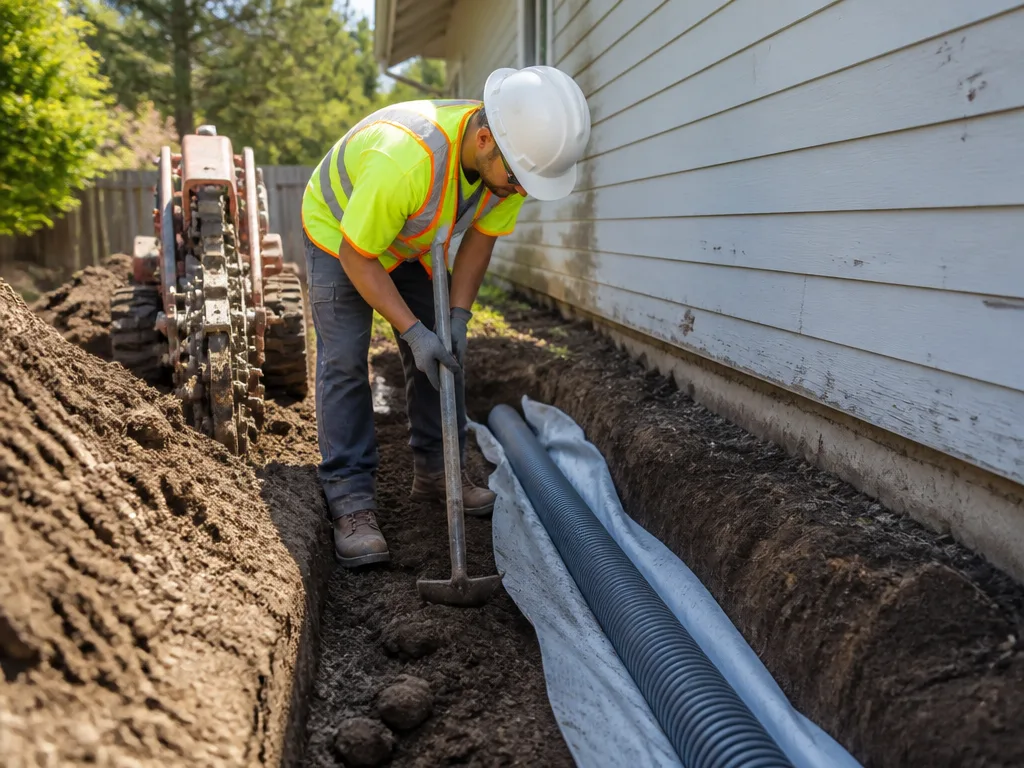 French Drain Installation